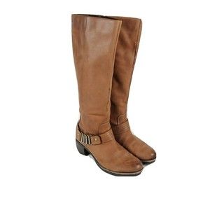 Caprice On Air Insole Lined Knee High Biker Style Boots US 7 UK 38
